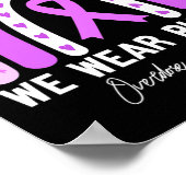 Butterfly Overdose Awareness Maand Paarse Lint Poster (Hoek)
