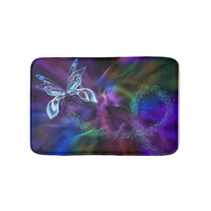 Butterfly Paars Abstracte Bath Mat