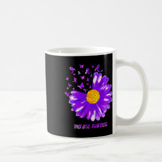 Butterfly Paars Ribbon Sunflower Overdose Awarene Koffiemok