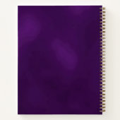 Butterfly paarse gouden elegante naam notitieboek (Achterkant)