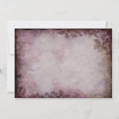  Butterfly Paarse Rustic Wedding Uitnodiging (Achterkant)