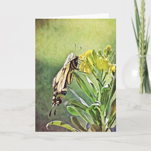 Butterfly Painting Scripting Kaart 1 Peter 5:6-7 (Voorkant)