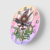 Butterfly Pale Poppy  Ronde Klok (Hoek)