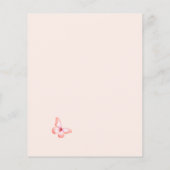 Butterfly pampas budget Baby shower uitnodiging (Achterkant)