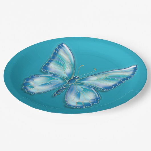Butterfly Papieren Bordje (Gekanteld)