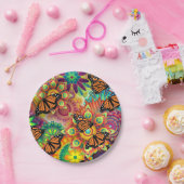 Butterfly Papieren Bordje (Feest)