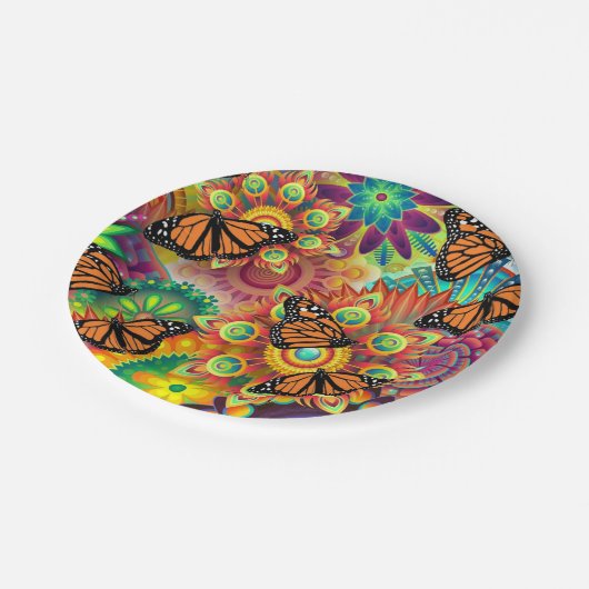 Butterfly Papieren Bordje (Gekanteld)