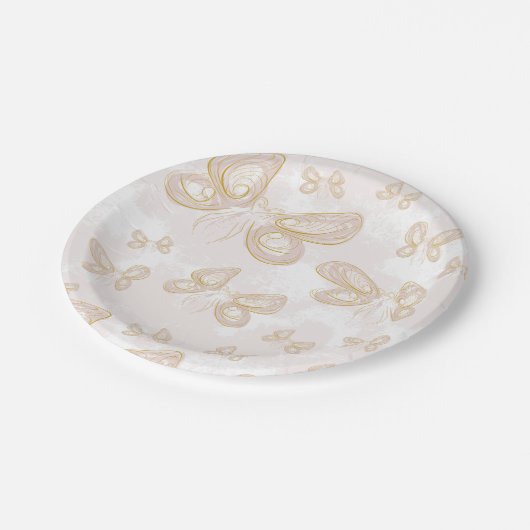 Butterfly Papieren Bordje (Gekanteld)