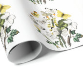  Butterfly Papillon Old Illustration Cadeaupapier (Rol Hoek)