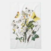 Butterfly Papillon Old Illustration Theedoek (Verticaal)