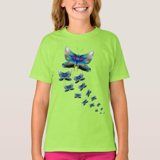Butterfly Parade - Color in Motion T-shirt (Voorkant)