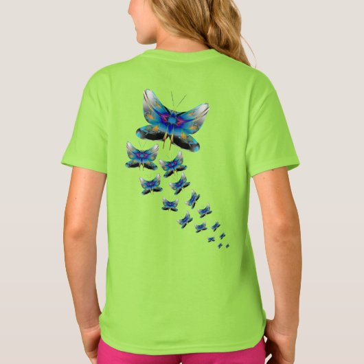 Butterfly Parade - Color in Motion T-shirt (Achterkant)