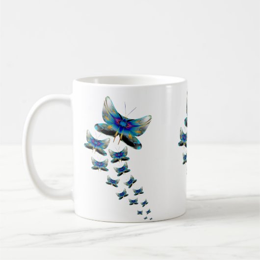 Butterfly Parade Mug – Vivid Flight in Color Koffiemok (Links)