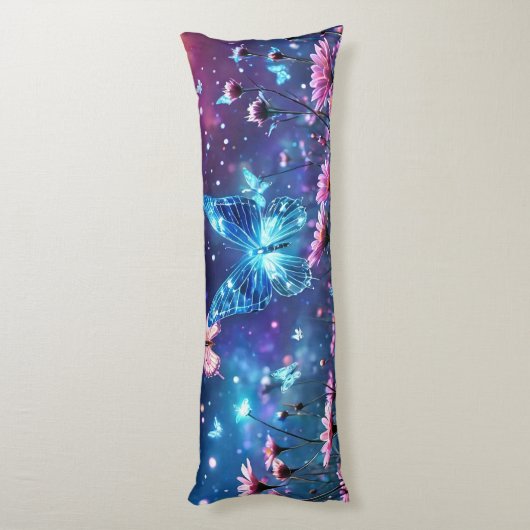 Butterfly Paradise Lichaamskussen (Achterkant (Verticaal))