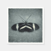 Butterfly  Pastel Groen Antiek Decoupage Servet (Voorkant)