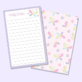 Butterfly Pastel Kinder Lined Letter Schrijfpapier