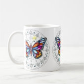 Butterfly Pastel Koffiemok (Links)