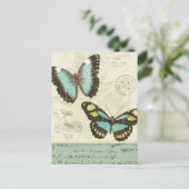 Butterfly-patchwork Briefkaart (Staand voorkant)