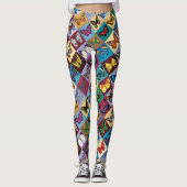Butterfly-patchwork Leggings (Voorkant)
