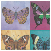Butterfly-patchwork Stof (Close Up)