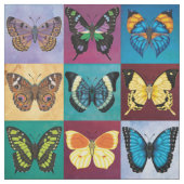 Butterfly-patchwork Stof (Swatch)