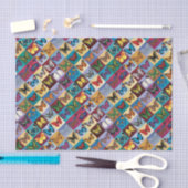Butterfly-patchwork Tissuepapier (Craft)