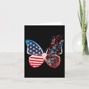 Butterfly Patriotic Peace tekent op 4 juli Amerika Kaart