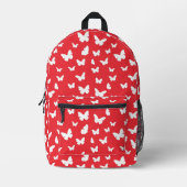 Butterfly-patroon 2 bedrukte rugzak (Voorkant)