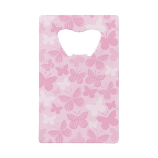 Butterfly-patroon 2 creditkaart flessenopener (Voorkant)