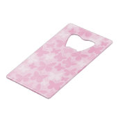 Butterfly-patroon 2 creditkaart flessenopener (Voorkant Gekanteld)