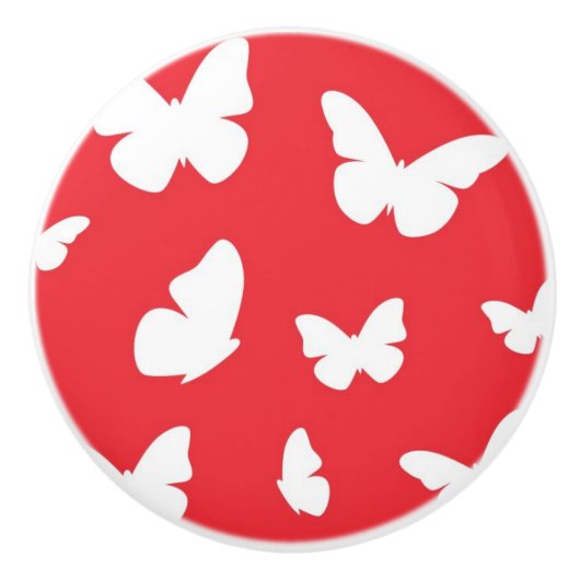 Butterfly-patroon 2 keramische knop (Voorkant)