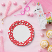 Butterfly-patroon 2 papieren bordje (Feest)