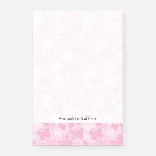 Butterfly-patroon 2 post-it® notes (Voorkant)