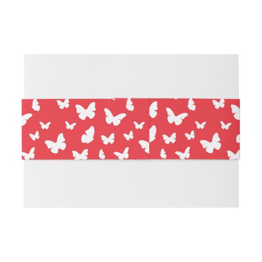 Butterfly-patroon 2 uitnodigingen wikkel (Achterkant Voorbeeld)