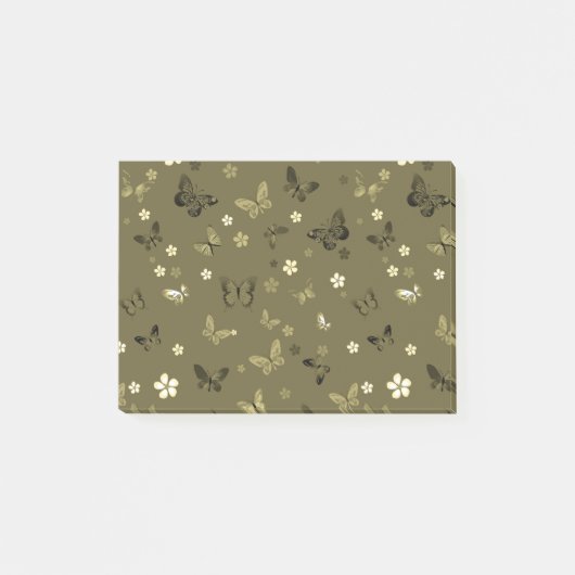 Butterfly Patroon 4 Post-it® Notes (Voorkant)