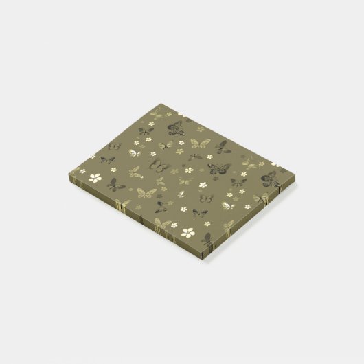 Butterfly Patroon 4 Post-it® Notes (Schuin)