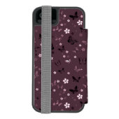 Butterfly Patroon 5 Incipio iPhone Portemonnee Hoesje (Agenda Achterkant)