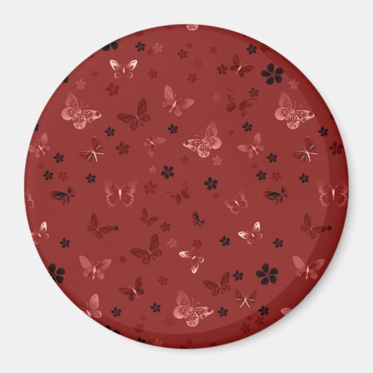 Butterfly Patroon 6 Magneet (Voorkant)