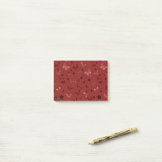 Butterfly Patroon 6 Post-it® Notes (Op bureau)