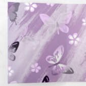 Butterfly Patroon 8 Drieluik Wenskaart (Binnenzijde eerst)