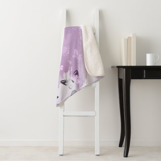 Butterfly Patroon 8 Sherpa Deken (In situ)