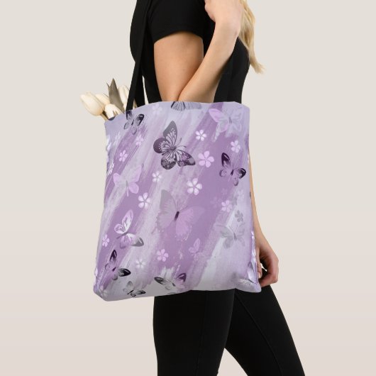 Butterfly Patroon 8 Tote Bag (Dichtbij)
