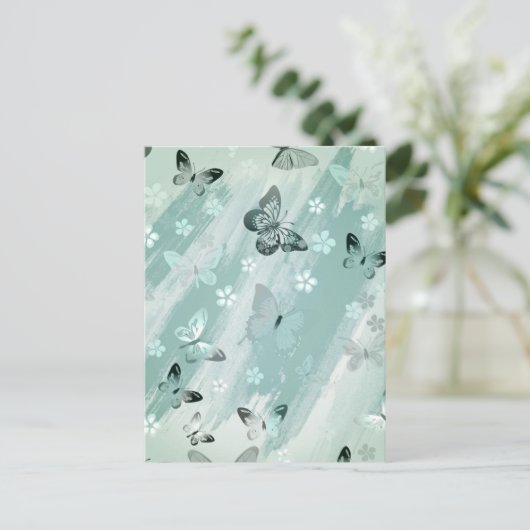 Butterfly Patroon 9 Briefkaart (Staand voorkant)