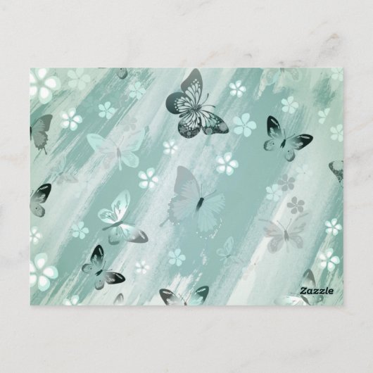 Butterfly Patroon 9 Briefkaart (Achterkant)