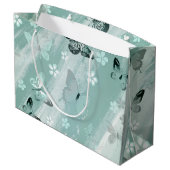 Butterfly Patroon 9 Groot Cadeauzakje (Achterkant Gekanteld)