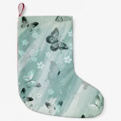 Butterfly Patroon 9 Kleine Kerstsok (Voorkant)