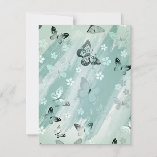 Butterfly Patroon 9 Notitiekaartje (Voorkant)
