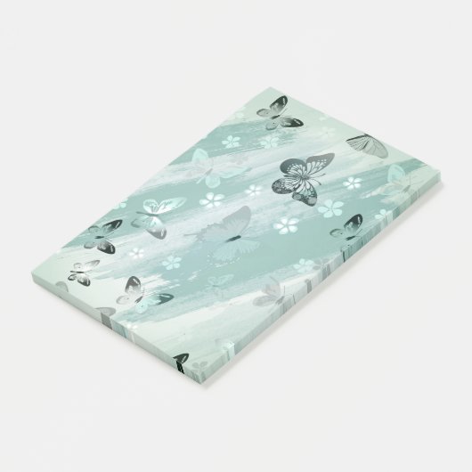 Butterfly Patroon 9 Post-it® Notes (Schuin)