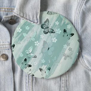 Butterfly Patroon 9 Ronde Button 6,0 Cm