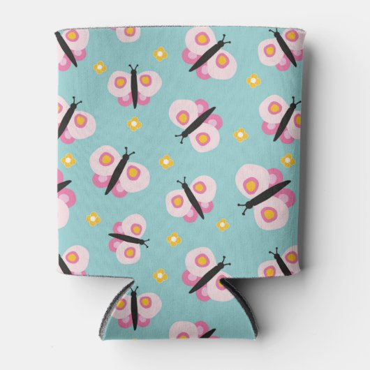 Butterfly-patroon Blikjeskoeler (Voorkant)